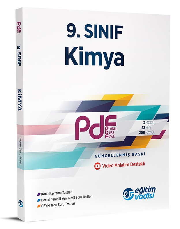 egitim vadisi 9 sinif pdf kimya video anlatim destekli fiyatlari ve ozellikleri