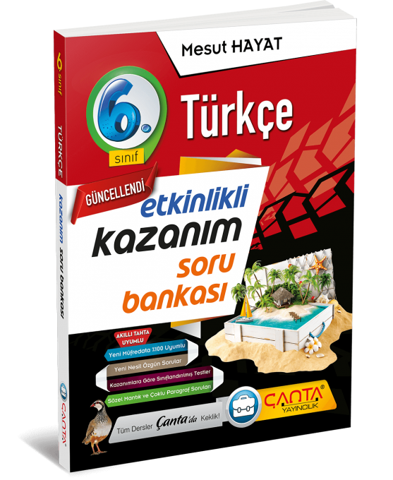 Canta Yayinlari 6 Sinif Turkce Etkinlikli Kazanim Soru Bankasi Fiyatlari Ve Ozellikleri