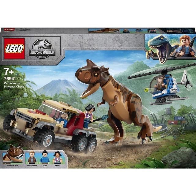 jurassic world 2 lego sets carnotaurus