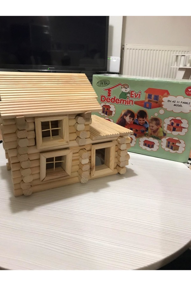 dogal ahsap dedemin evi dag evi maket ev 92 parca fiyatlari ve ozellikleri