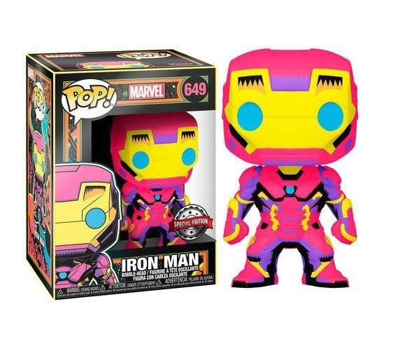 Funko Pop Marvel Black Light Iron Man 