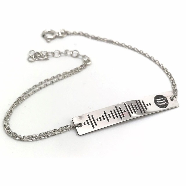 gumus spotify kodlu bay bayan bileklik fiyatlari ve ozellikleri