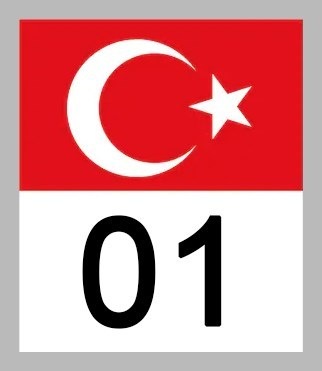 01 Adana Turk Bayragi Ve Plaka Kodu On Cam Sticker Yapistirma Fiyatlari Ve Ozellikleri