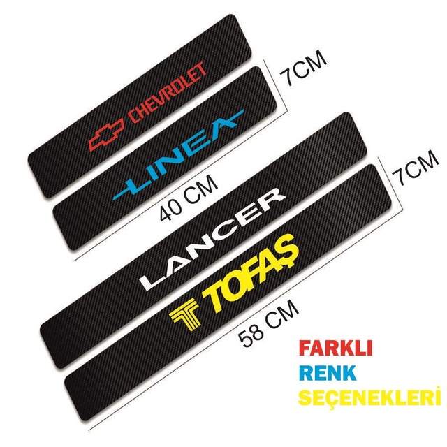 renault broadway icin karbon kapi esigi sticker 4 adet fiyatlari ve ozellikleri