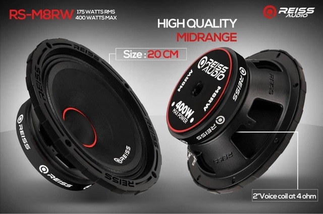Reiss Audio Rs M8rw cm Pro Midrange 400wat 175rms Fiyatlari Ve Ozellikleri