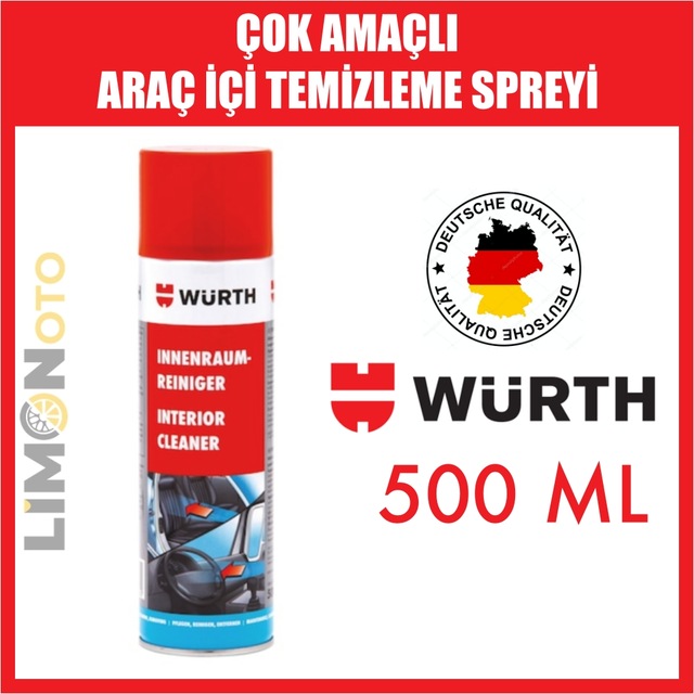 Wurth Arac Ici Doseme Ve Arac Koltuk Temizleme Spreyi Fiyatlari Ve Ozellikleri