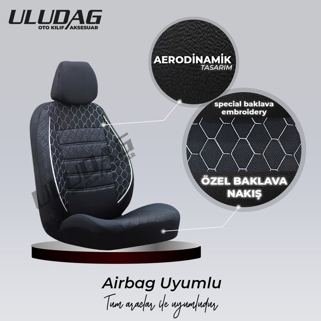 Dacia Sandero Oto Koltuk Kilifi Gof Siyah Beyaz Fiyatlari Ve Ozellikleri