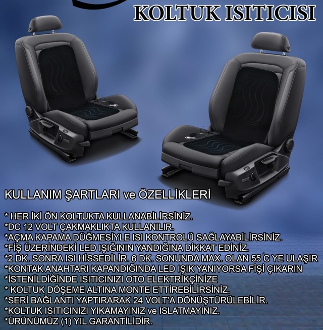 isitici koltuk minderi 2 adet isitici sicak isi saglayan minder fiyatlari ve ozellikleri