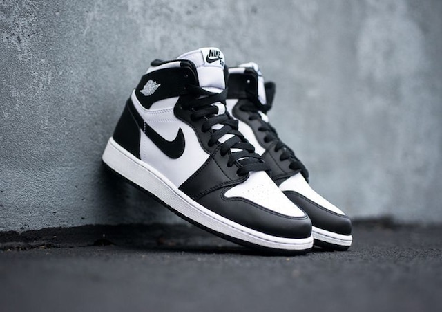 black and white jordan 1s high