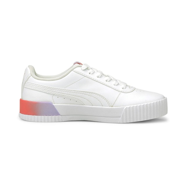 carina leather sneaker lift puma white pink