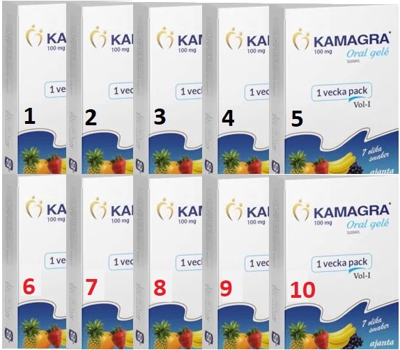 Kamagra Fruit Jelly 7 Different Fruit Flavor - 10 Boxes
