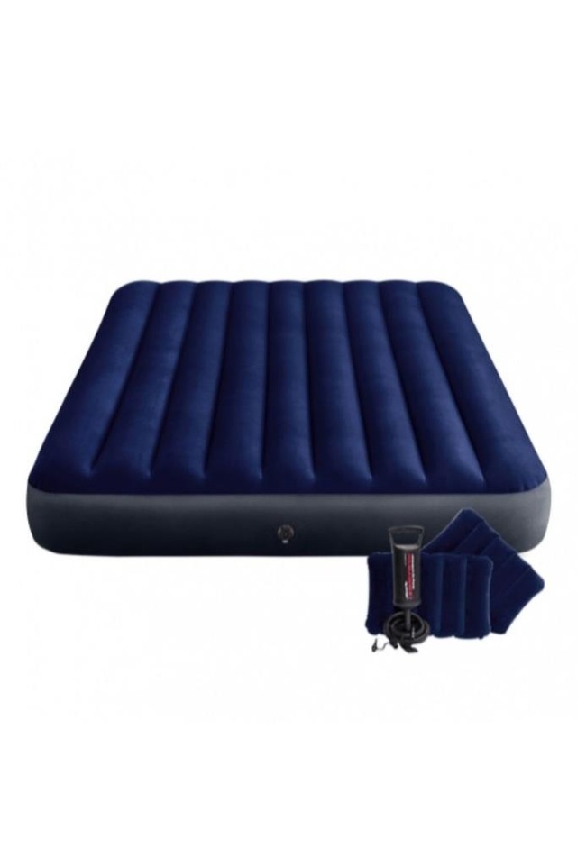 intex cift kisilik kamp yatagi fiber tech sisme yatak yastik ve fiyatlari ve ozellikleri