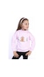Toontoy Kız Çocuk Baskılı Sweatshirt Açık Pembe