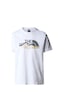 The North Face M S/s Mountain Line Tee Erkek T-shirt-28123-beyaz Beyaz