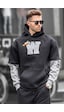 Madmext Siyah Nakışlı Kapüşonlu Sweatshirt 6141-siyah Siyah