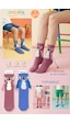 Color Socks 2 Çift Çocuk Stitch Desenli Mıknatıslı El Ele Tutuşan Topuksuz Çorap Çok Renkli