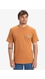 Quiksilver Evo Future Islands Ss Erkek T-shirt-29750 Kahverengi