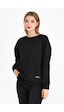 MMetalic Basic Bisiklet Yaka Kadın Sweatshirt - Siyah