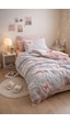 Mystory Home  Lastikli Çarşaflı Tek Kişilik Nevresim Takımı Rose