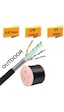 Cat6 Kablo 305 Metre Çift Katman Koruma Dış Mekan Outdoor 0,57mm Ip Kamera Ve Güvenlik Sistemleri