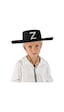 Z Logolu Çocuk Boy Bağcıklı Zorro  Şapkası