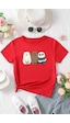 Uyguntarz Çocuk Kafadar Ayılar Baskılı Pamuklu Tshirt Kırmızı Uyguntarz Çocuk Kafadar Ayılar Baskılı Pamuklu Tshirt Kırmızı