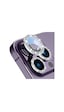 Buff Apple Uyumlu iPhone 14 Pro / 14 Pro Max Diamond Lens Koruyucu Gümüş
