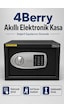 Elektronik Şifreli Çelik Kasa Duvar Ve Zemin Montajlı, Acil Anahtarlı, 9 Litre - Siyah