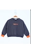 Toontoy Kız Çocuk Timeless Baskılı Sweatshirt Antrasit Melanj