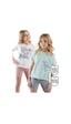 Denokids Çiçekler Kız Çocuk 2'li Pijama Takım