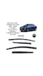 Peugeot 301 - Citroen Elysee 2012 2013 2014 2015 2016 2017 2018 2019 2020 Uyumlu Plus Style Kromlu Cam Rüzgarlığı 4 Parça Sunplex