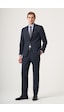 İmza Lacivert Mono Yaka Çizgili 6 Drop Slim Fit Tam Astar Esnek Takım Elbise 1001260149