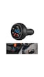 Oto Çakmaklık Usb Şarj Soketi Voltmetre Termometre 12/24V Mavi (514252652)