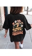 Uyguntarz Çocuk Mantar Baskılı Pamuklu Tshirt Siyah Uyguntarz Çocuk Mantar Baskılı Pamuklu Tshirt Siyah