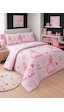 Çift Kişilik Kapitone Dolgulu Prenses Desen Pike 4 Mevsim 2 Adet Yastık Kılıfı Dahil 200x230cm Pembe