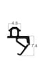 Seçil 50 M Pvc Pimapen Kapı-Pencere Contası Pak-19, Siyah Fitil