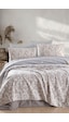 Enlora Home Doğal Pike Baskılı Çift Kişilik Piti Yaprak Rose Çok Renkli