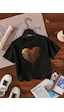 Uyguntarz Çocuk Eriyen Kalpler Baskılı Tasarım Tshirt Siyah Uyguntarz Çocuk Eriyen Kalpler Baskılı Tasarım Tshirt Siyah