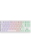 Gamebooster G75 Elya Rainbow Aydınlatmalı Beyaz Tkl Membrane Gaming Klavye
