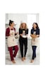 Siyah İnci Ayıcık Baskılı Örme Pijama Takım 7968 Siyah