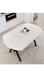 Avenza Living 70 120 Sabit Gofret Yemek Masası Beyaz