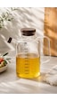 Porsima Lm-0108 Verra Kapaklı Borosilikat Cam Yağlık Sirkelik Yağdanlık 1000ml Şeffaf