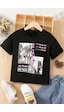 Uyguntarz Çocuk True Of Baskılı Pamuklu Tshirt Siyah Uyguntarz Çocuk True Of Baskılı Pamuklu Tshirt Siyah
