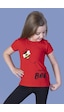 Toontoy Kids Toontoy Kız Çocuk Arı Baskılı Tişört Kırmızı