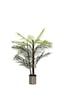 Cihan Çiçekçilik Bambu Çikas 120 Cm Yapay Ağaç 12x12 Metal Saksı Beyaz- Yeşil