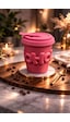 Acar Porselen Kupa Bardak Silikon Kapaklı Kahve Çay Ofis Bardağı 400ml Açık Pembe Acar Porselen Kupa Bardak Silikon Kapaklı Kahve Çay Ofis Bardağı 400ml Açık Pembe