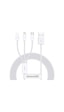 Baseus 50 Cm Metre 3.5amper Yüksek Hızlı 3in1 Type-c, Apple iPhone Uyumlu Lightning Ve Micro Şarj Ve Data Kablosu