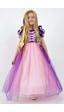 Cantoy Rapunzel Prenses Kız Çocuk Elbise Mor Cantoy Rapunzel Prenses Kız Çocuk Elbise Mor