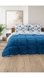 Battal Wellsoft Yorgan Çift Taraflı Yastık Kılıflı 215x235 Cm Mavi