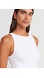 Dilvin 21048 Halter Yaka Top-beyaz Beyaz